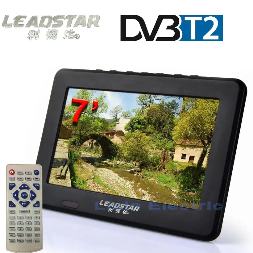 LEADSTAR Digital HD TV 7 Inch DVB-T2 TV And Analog Television Receiver support TF Card And USB Audio And Video Playback DVB-T TV