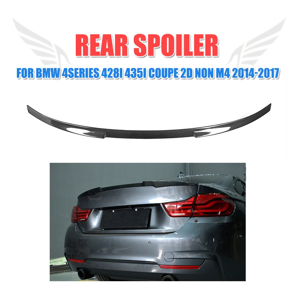 

Carbon Fiber Rear Spoiler Trunk Boot Wing for BMW 4 Series F32 428i 435i Coupe 2D Standard M Sport Non M4 2014-2017