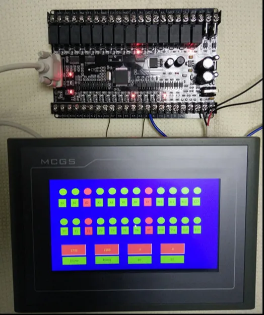 

Fast Free Ship Chinese PLC industrial control board FX1N 32MRT+2AD directly download monitoring programmable controller PLC