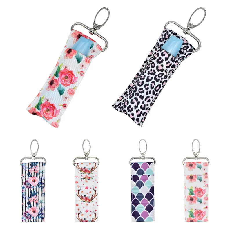 

Colorful Lipstick Holder Keychain Keyring Key Pouch Bag Car Home Decoration hot Gift Accessories