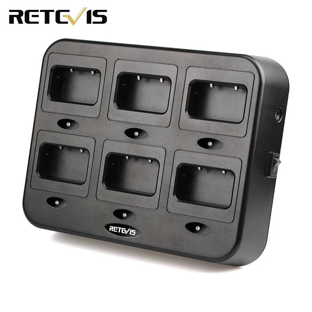 Retevis RTC21 шестистороннее зарядное устройство для Retevis RT24 RT21 рация Ham Радио КВ трансивер C9059B