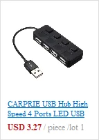 CARPRIE Usb Hub 3,0 Высокоскоростной Алюминиевый сплав usb-концентратор 3,0 4 порта для ноутбук Laptop персональный компьютер 5G Мбит/с usb-концентратор 3,0