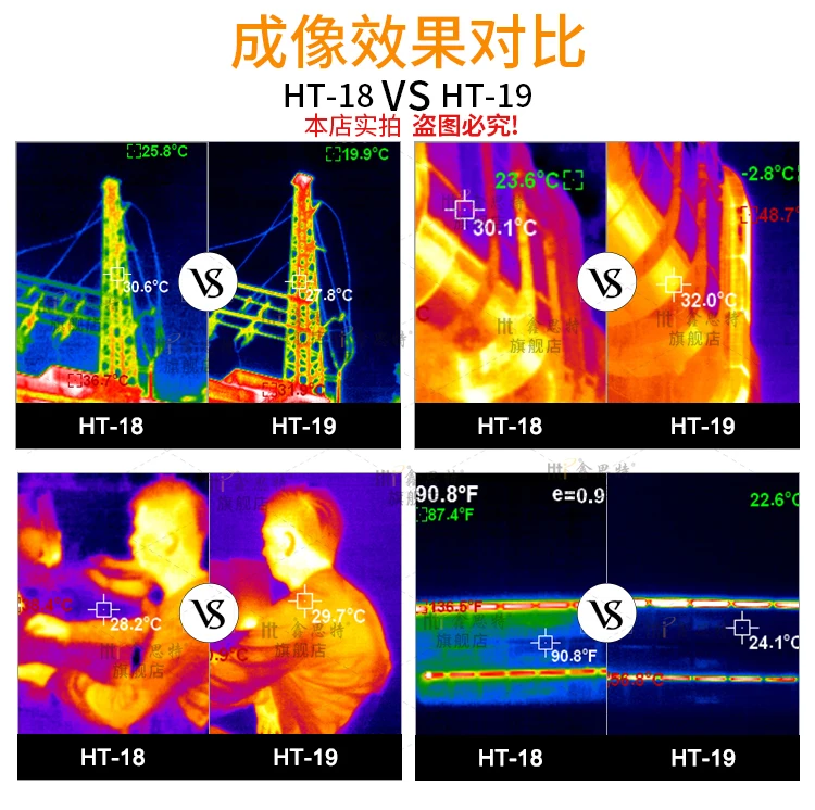 Профессиональная версия ручной HT-19 Инфракрасный Тепловизор 320*240 детектор hd 0,07 Высокая чувствительность мультиметр