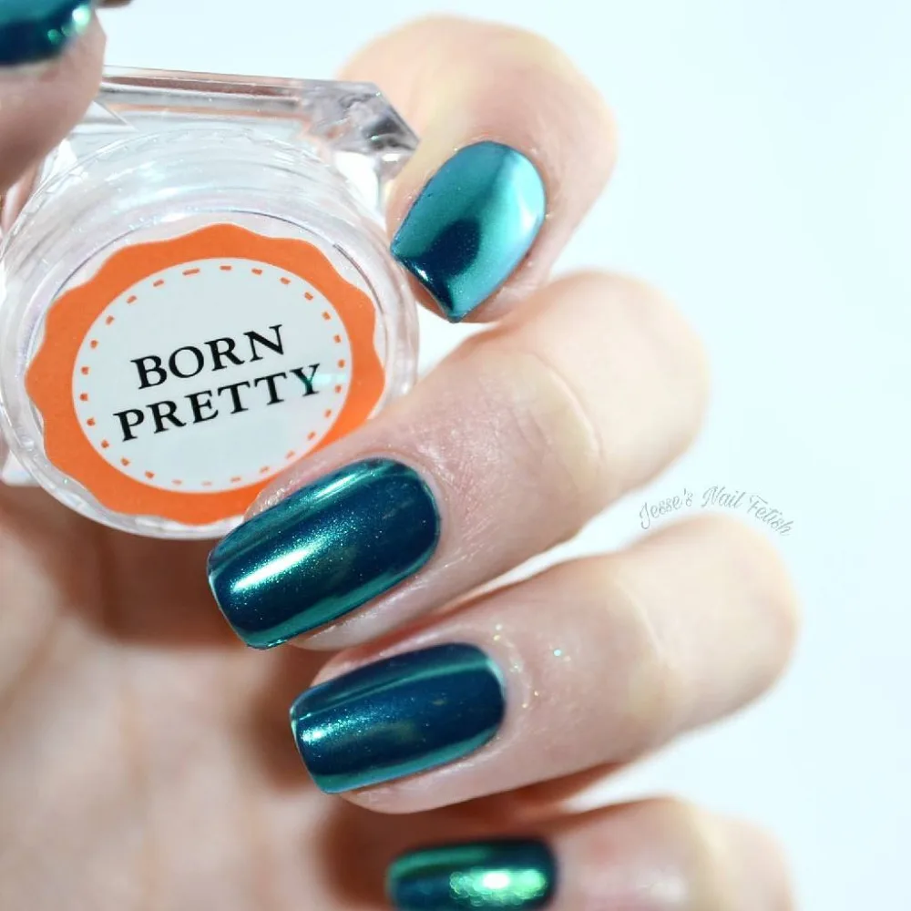 BORN PRETTY 9 коробок 1 г зеркальная пудра золото синий фиолетовый пыль дизайн ногтей Блеск хромированный пигмент для маникюра Набор Украшений