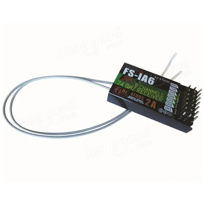 

FlySky FS-iA6 2.4G 6CH AFHDS Receiver For FS-i10 FS-i6 GT2E GT2F GT2G Transmitter For RC Model