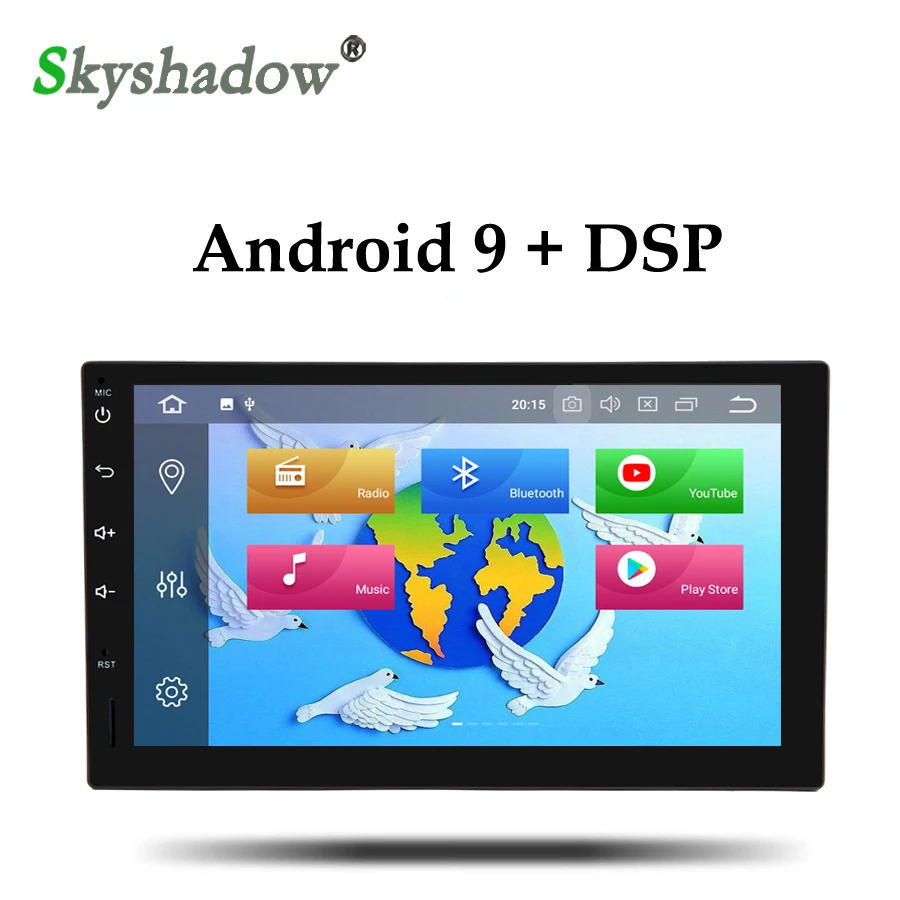 

IPS DSP Android 9.0 4GB RAM+32GB+8 Core Octa Core Car multimedia player 2 Din for Universal RDS Radio GPS map Bluetooth 4.0 wifi