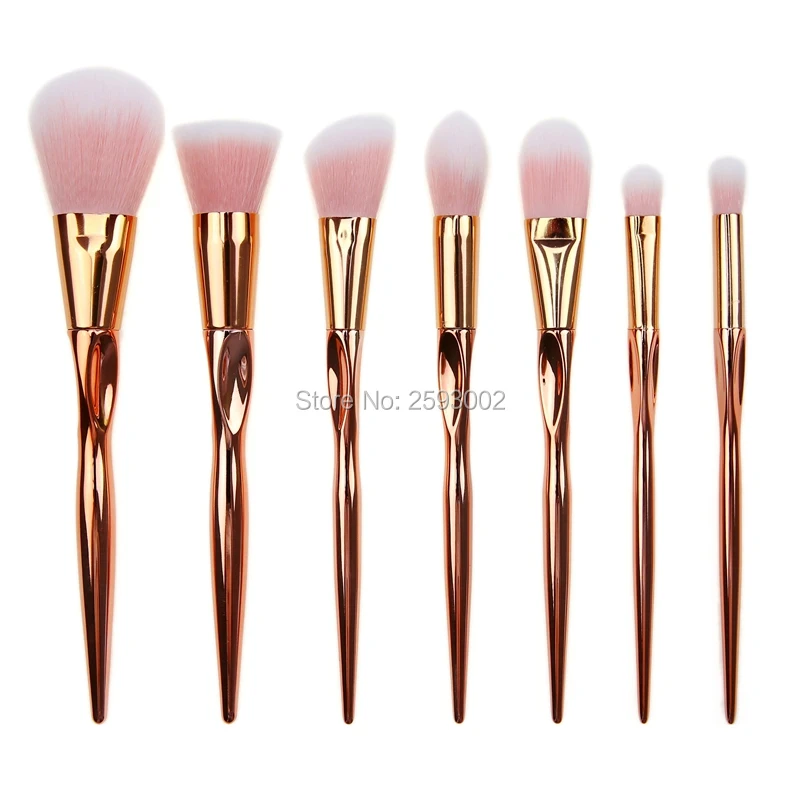 

2016 New Fashion 7 Pcs Set Professional Brush Brushes Set Make Up Pincel Maquiagem Blush Brushes Makeup Brush