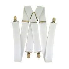 BD067-яркие белые ребристые цветные подтяжки для мужчин и женщин Новое поступление 3,5 ширина х задняя подвеска для взрослых