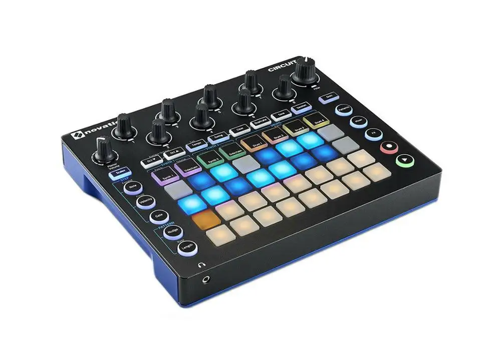 Novation Circuit Groove Box Synthesizer MIDI controller drum machine электронная музыка хиты подушечки DJ stage