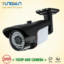 New Super 3MP 1920P AHD Camera Security CCTV Metal Black Bullet Video Surveillance Outdoor Waterproof 36 infrared Night Vision