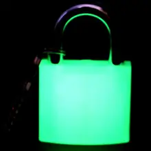 50 мм светящийся навесной замок акриловый флуоресцентный замок промышленный безопасный замок