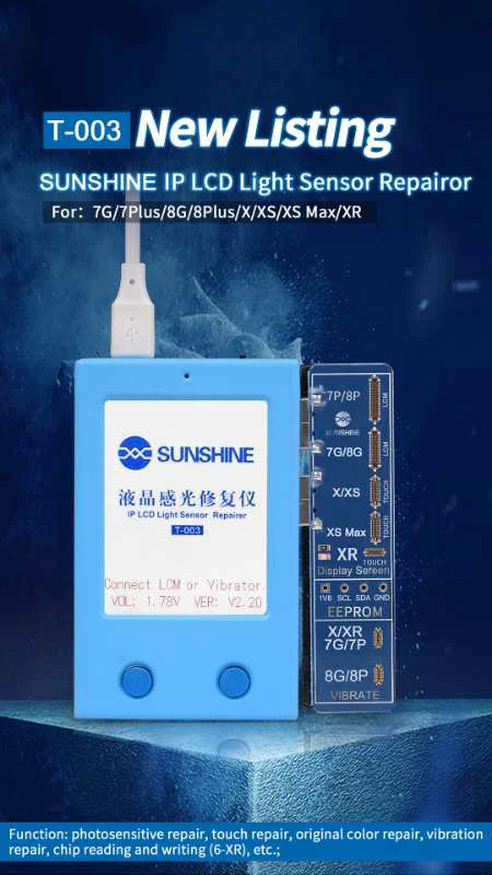 T 003 ЖК экран Фоточувствительный реставрационный инструмент EEPROM программист для