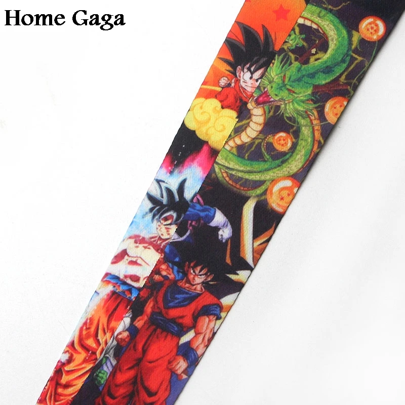 Homegaga Dragon ball Сон Гоку Мультяшные шнурки на шею ремни для телефонов ключи бисера футляры для идентификационных карт брелок webbing D1181