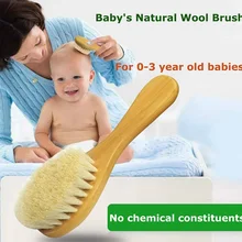 1 шт. Детская щетка для волос расческа набор Детские волосы гребень деревянный натуральный шерсть Шампунь Щетка для ванной