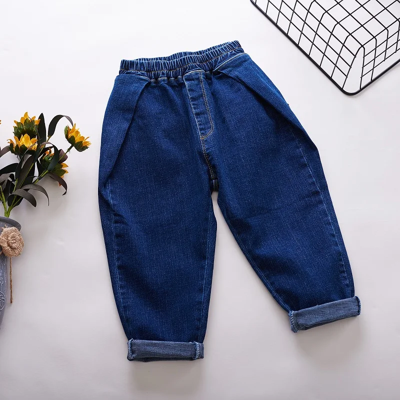 

MERI AMMI Kids Girls Boys Fashion Jeans Soft Pants Trousers Sweatpants Causal Loose Pant 2-7 Year Baby Kids,J741