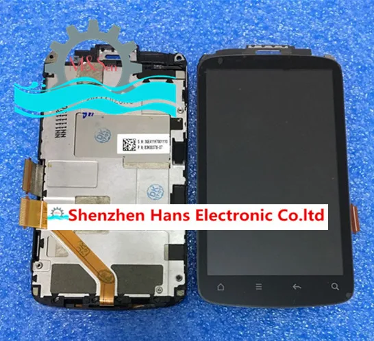 

wide flex cable Original new LCD Screen display+touch sreen Digitizer with frame For HTC Desire S G12 S510E  free shipping