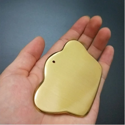 Скидка 20% медь Gua Sha лечение Guasha доска акупунктурный массаж медицинский латунный пластинчатый массажер для тела терапевтический инструмент - Цвет: 1