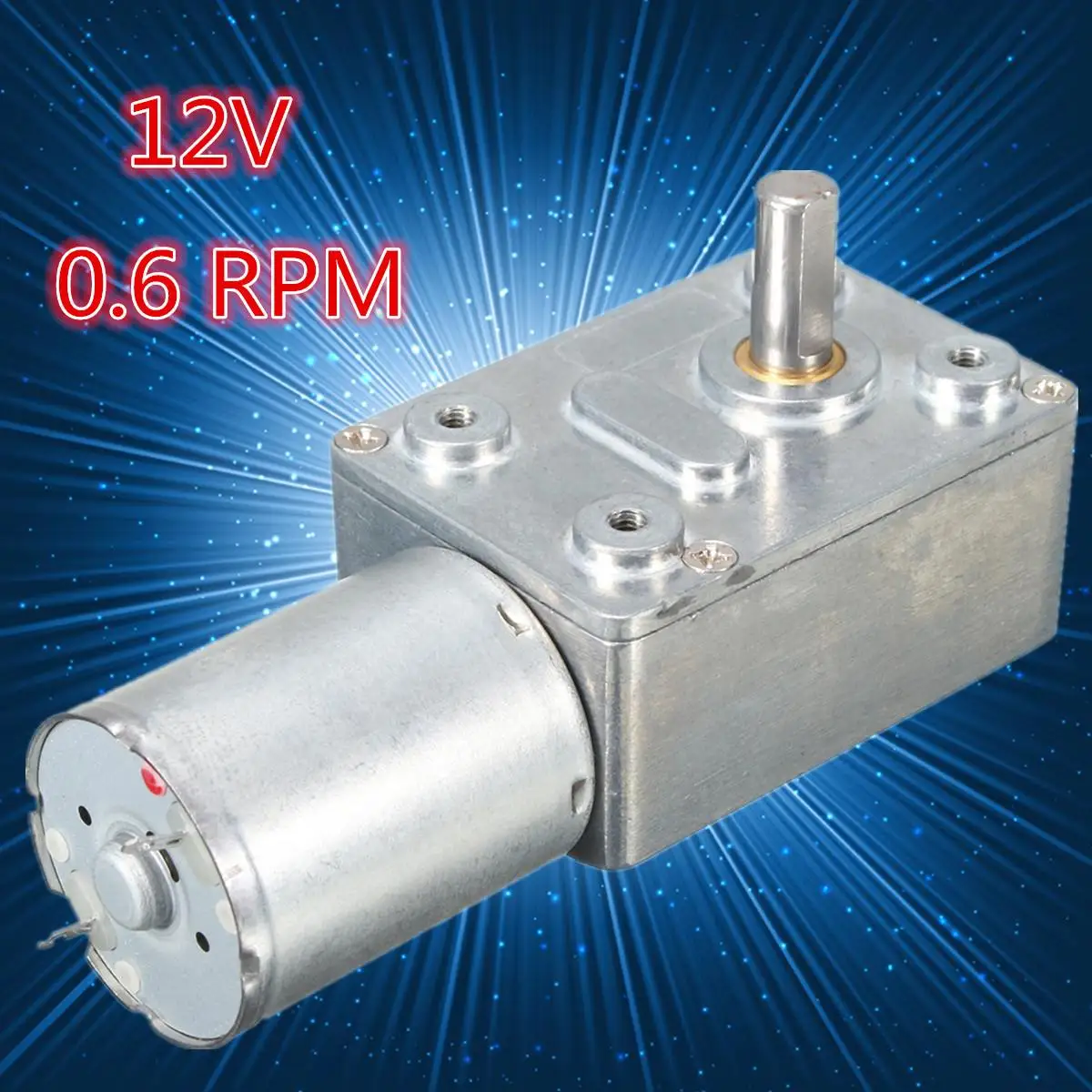 

DC 12V 0.6RPM Low Speed High Torque Turbo Reducer Motor Right Angle Gear