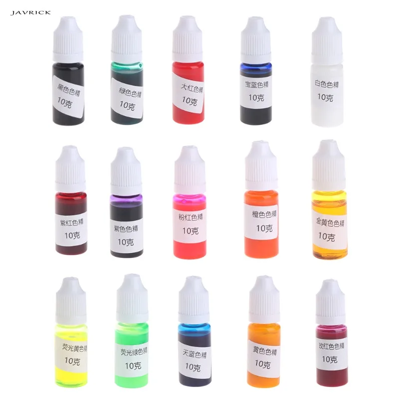 

JAVRICK 10g Silicone Resin Pigment Liquid Dye Jewelry DIY Craft Art Handmade DIY Making Crafts Jewelry Accessories