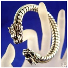 Штраф Заполненные Подарков женская Изысканные Г-Жа UA стиль Лаки женская мужчины 2 ШТ. Superb Ювелирных тибетский дракон мяо серебряный браслет Браслет