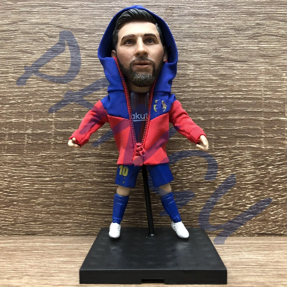 

Soccerwe dolls figurine Sports stars MESSI #10 2017/18 delicate Movable joints resin model toy action figure collectible gift