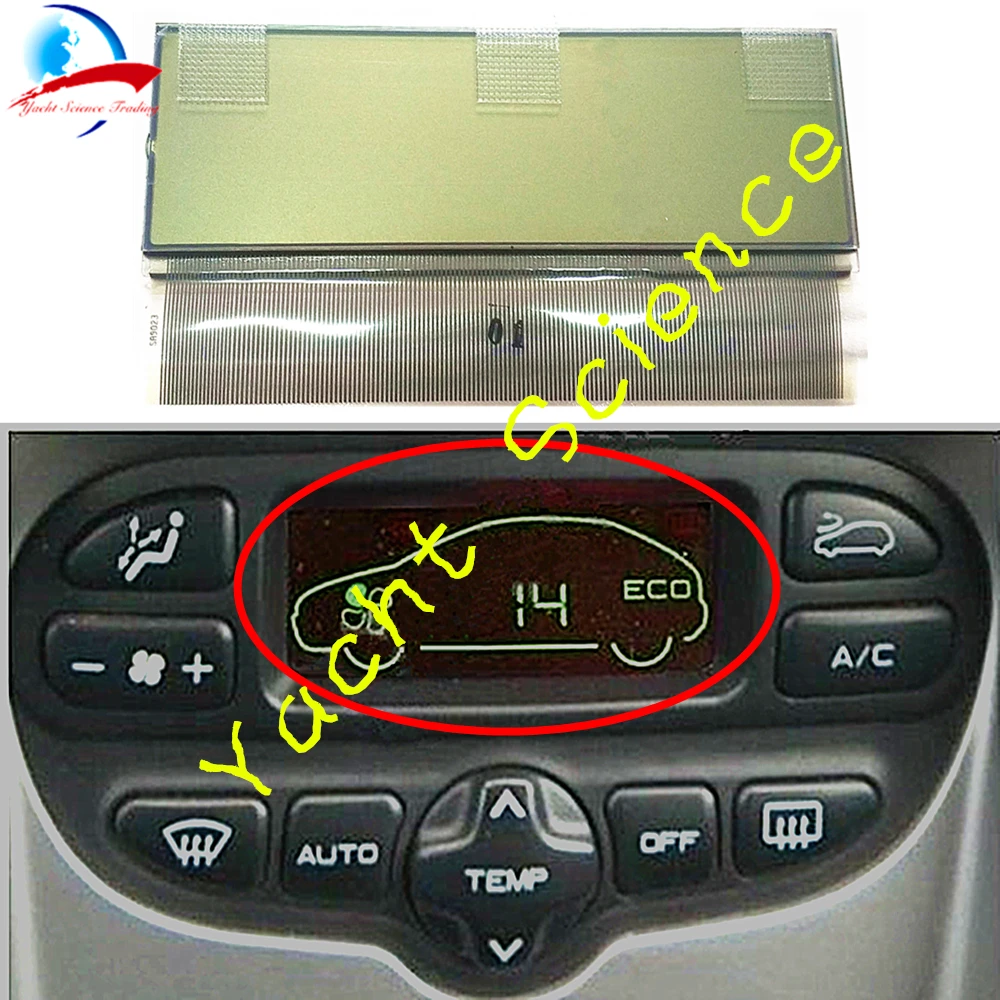 

Car ACC Unit LCD Display Climate Control Air Condition Information Screen Pixel Repair For Peugeot 307 Citroen C5 Xsara Picasso