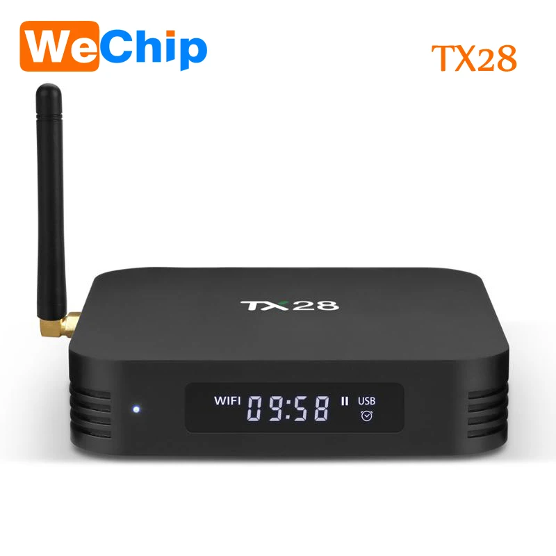 TX28 медиаплеера 4 ГБ/32 ГБ 4 К Android ТВ Box 7.1 Rockchip RK3328 4 ядра 100 м LAN 2.4 г/5 1.2ghzwifi BT4.1 H.265 HDR10 Умные телевизоры коробка