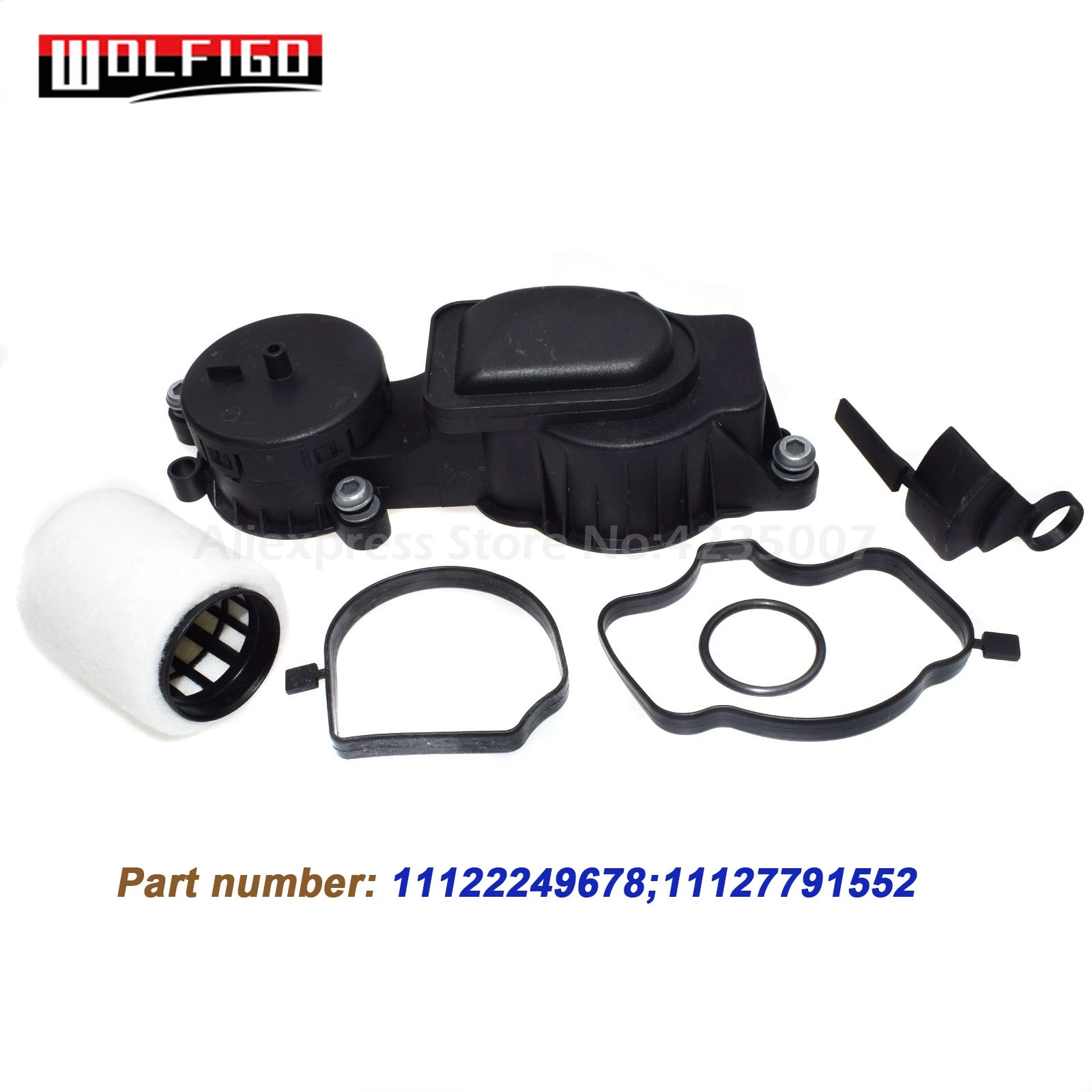 

WOLFIGO New For BMW E46 318d 320d E39 520d M47 DIESEL CRANKCASE BREATHER VALVE KIT + OIL FILTER 11127791552 11122249678