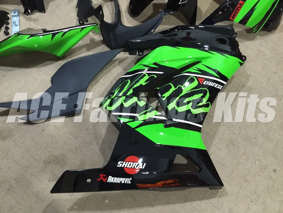 Комплект обтекателей ABS для Kawasaki Ninja 250R EX250 ZXR250 2008- 08 09 10 11 12 13 14 15 набор обтекателей(литьевая форма