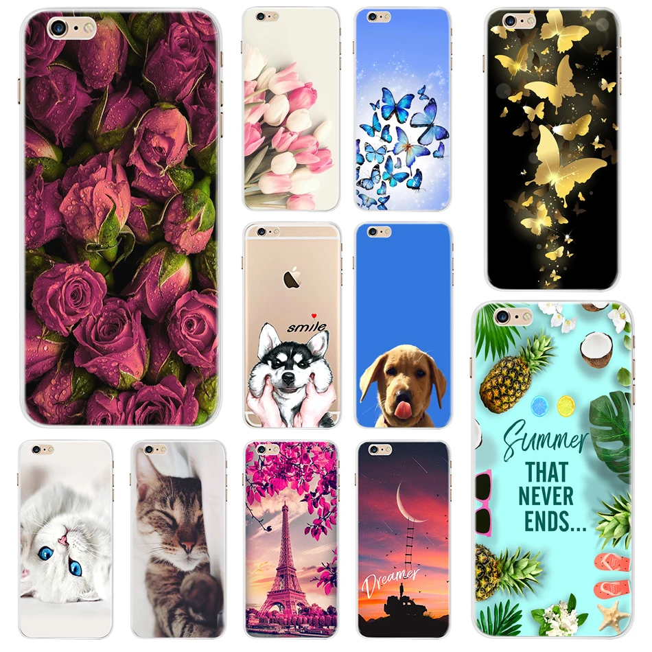 

For iPhone 6 6s Case Transparent Clear TPU Soft Silicone Case For Apple iPhone 6s 6 Plus Back Cover For iPhone 6 s Phone Cases