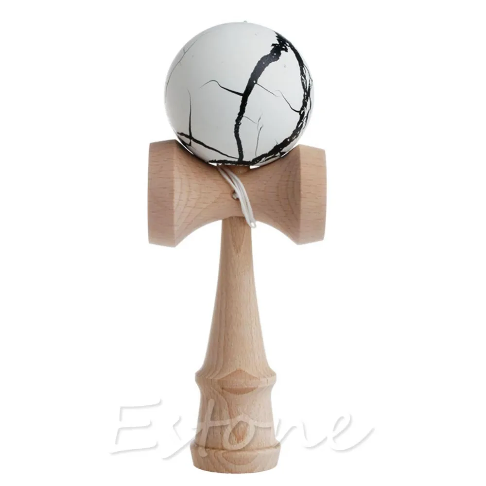HBB 1 шт. Детская безопасность трещина шаблон игрушка бамбук Kendama Лучшие Деревянные