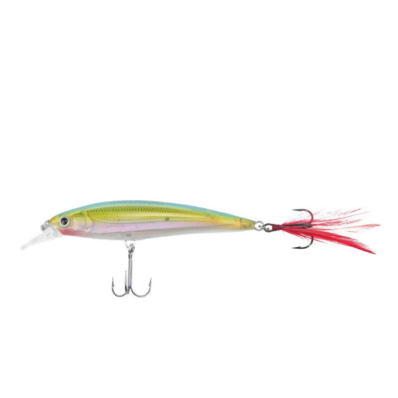 Rnuature Fishing Minnow Lure Artificial Hard Lure 100mm/12.8g Crankbait Minnow Lure Fishing Wobbler Lure with VMC Hooks - Цвет: P118