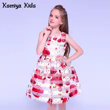Kseniya/Детское платье с цветочным узором для девочек; платье для маленьких девочек; вечерние платья для девочек 10-12 лет; платья для выпускного вечера; Детские вечерние платья