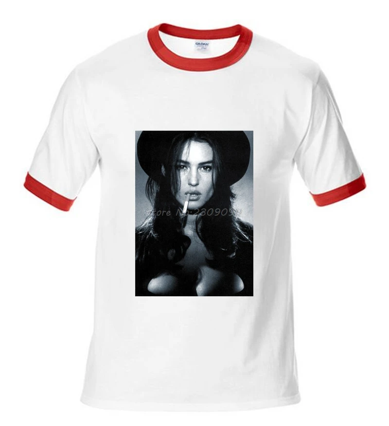 Monica Bellucci H синяя мужская футболка Звездная звезда кино Моника Беллуччи мужские