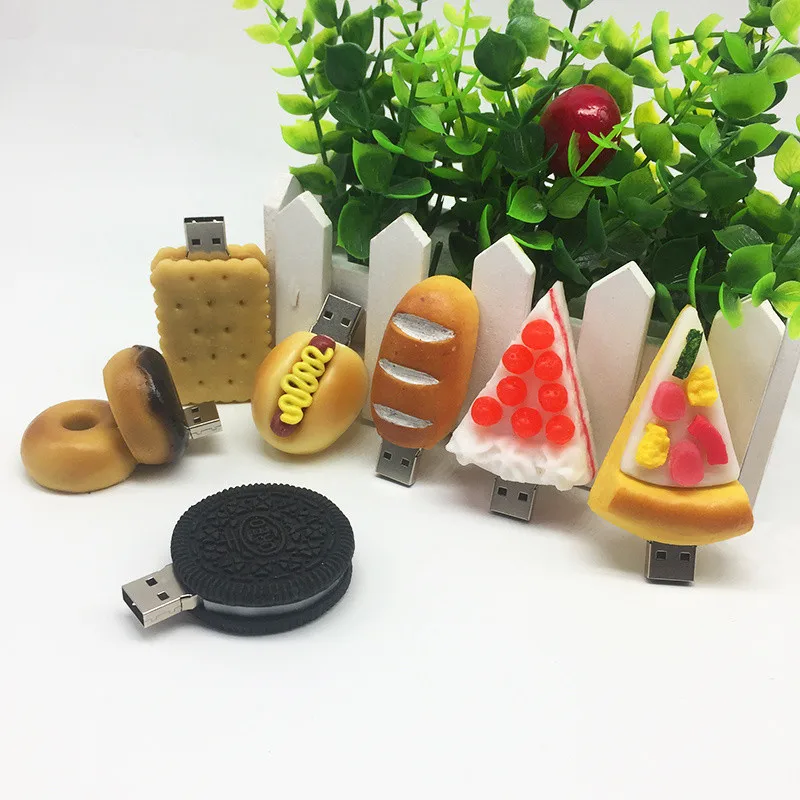 Usb флеш-накопитель 128 ГБ, память usb 2,0, 16 ГБ, 4 ГБ, 8 ГБ, флеш-накопитель 16 ГБ, специальная Флешка 32 ГБ, 64 ГБ,, серия продуктов для пиццы, креативная