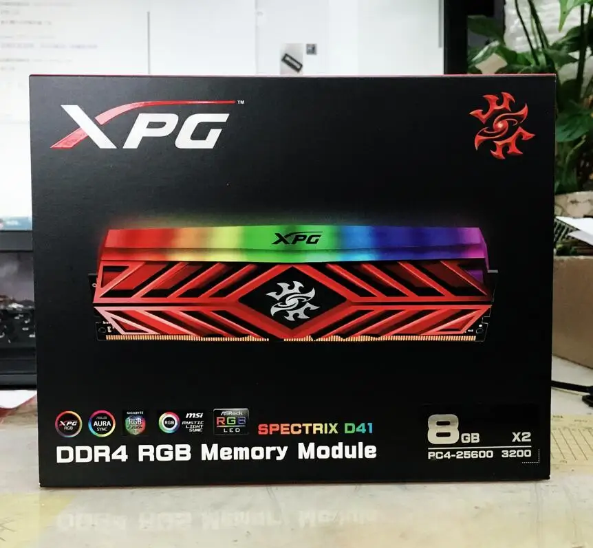 ADATA XPG D41 PC ذاكرة عشوائيّة للحاسوب المكتبي رام ميموريال وحدة 8GB16GB 2X8 GB DDR4 PC4 3200 Mhz 3000 MHZ 2666 MHZ DIMM 2666 3000 3600 MHZ