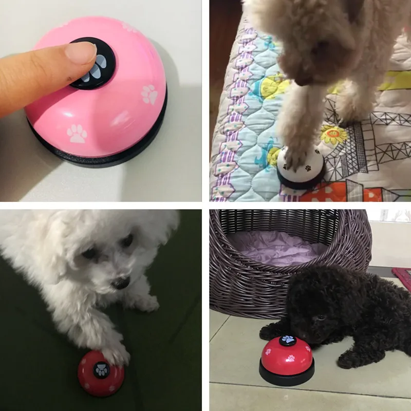 Pet Dog Training Dinner Bell Dog Cat Interactive Toy Training Accessories Puppy Dog Feeder Ring Trainer Funny Products For Dog-5