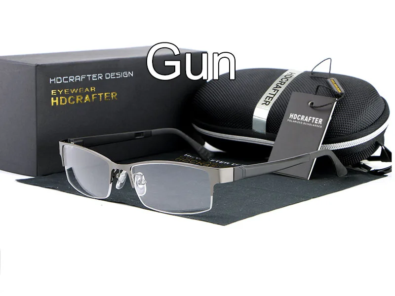 HDCRAFTER, новые очки для глаз, оправа для мужчин и женщин, очки для близорукости, модная оптическая оправа, простые зеркальные очки Oculoz - Цвет оправы: Gun