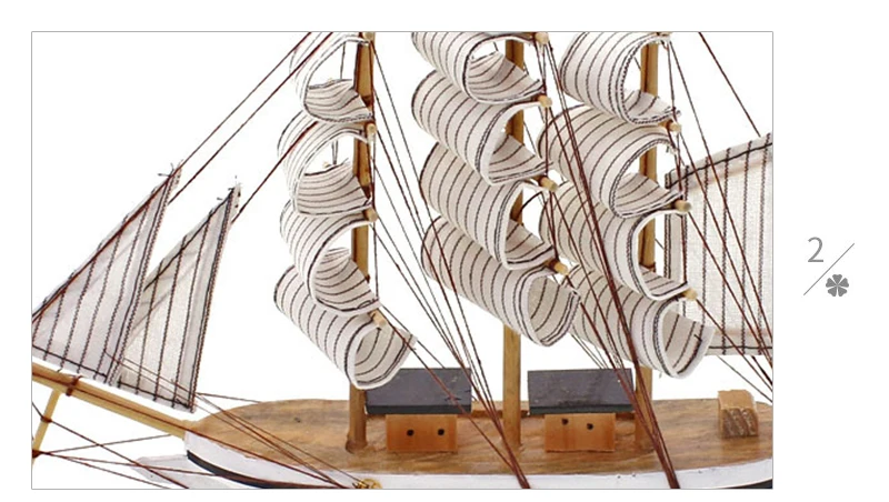 Средиземноморский деревянные ремесленные парусная лодка декоративная фигурка Винтаж моделирование модель парусника корабль домашний рабочий стол Декор подарок