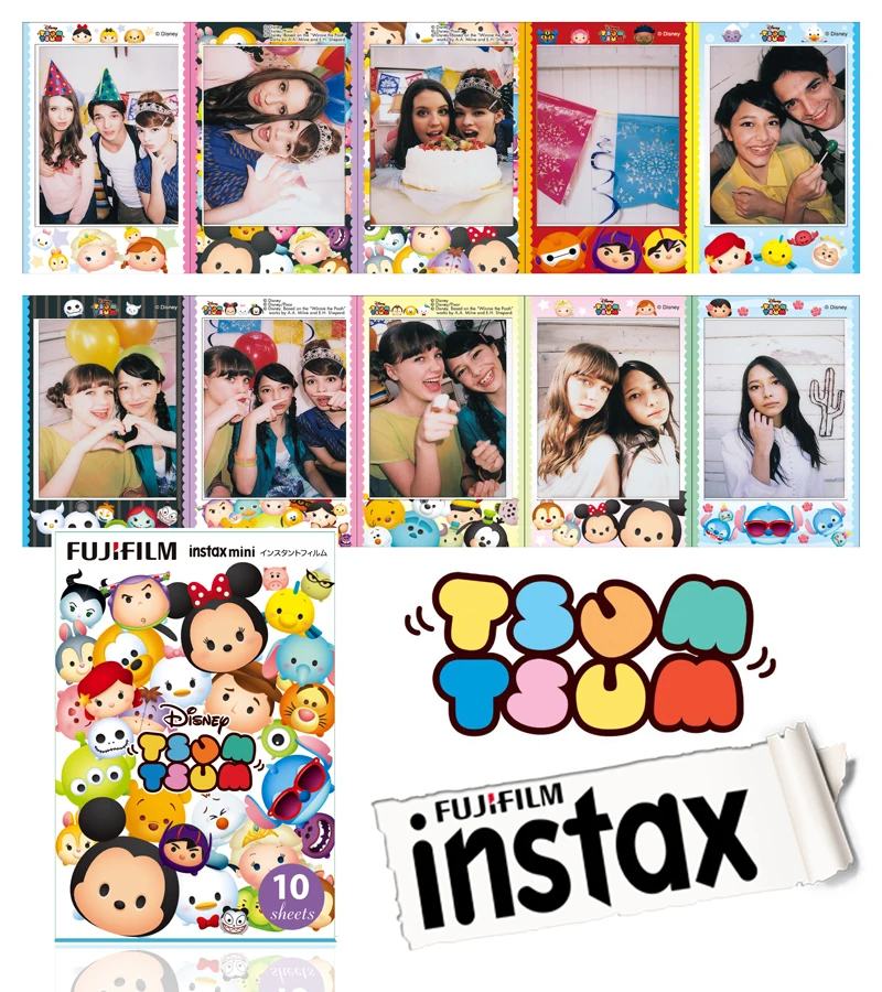 Пленка Fujifilm Instax Mini Tsum Instant 60 для Fuji Mini 7s 8 8+ 9 25 50s 70 90 300 SP-1 2 принтера