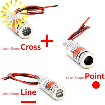 

Hot Sale 650nm 5mW Red Point / Line / Cross Laser Module Head Glass Lens Focusable Industrial Class