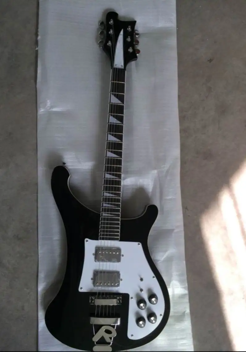 

New Arrival Rick 4003 model 6 strings Electric Guitar with humbucker pick ups In Black 140910