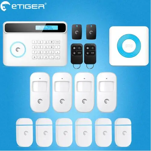 Бесплатная доставка S4 Etiger GSM сигнализация домашняя умная охранная с