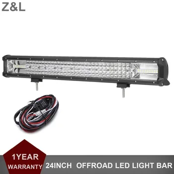 

OFFROAD 24 INCH LED WORK LIGHT BAR COMBO CAR TRUCK SUV WAGON FARMING TRAILER PICKUP VAN CAMPER 12V 24V AUXILIARY DRIVING LAMP