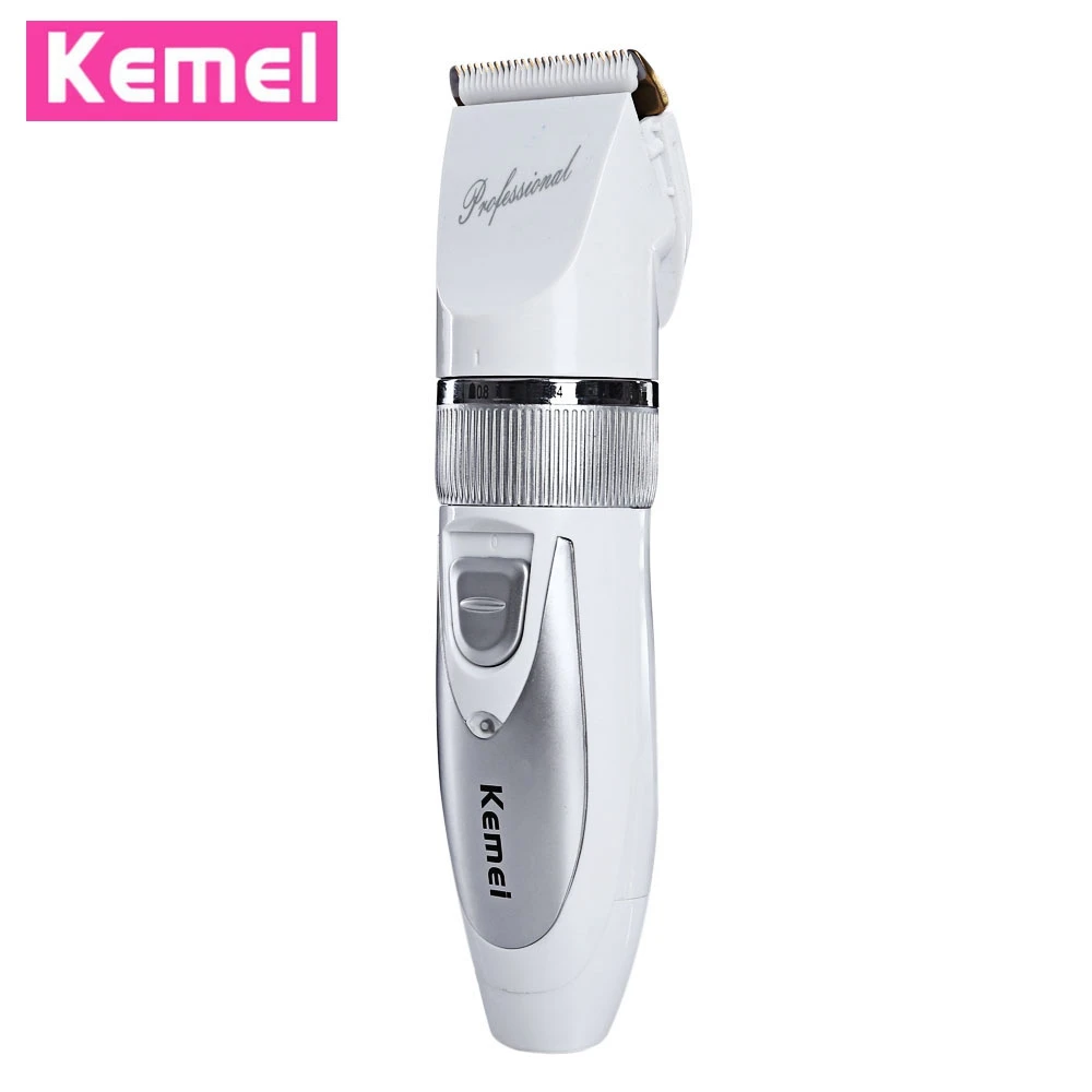 

Kemei 110V-220V Rechargeable Hair Clipper Dual Battery Professional Electric Shaving Cutting Machine Barber Tools Hair Trimmer