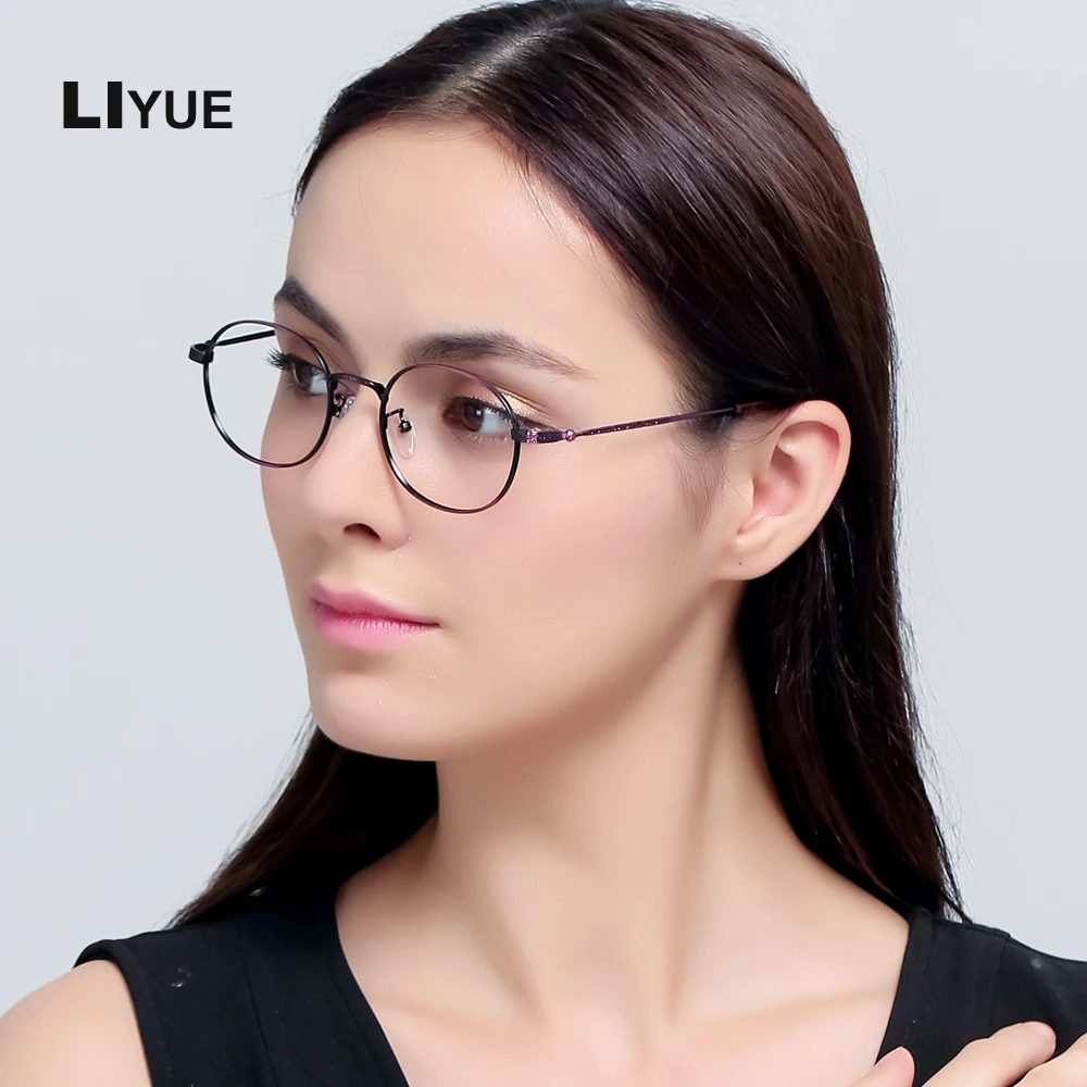 

LIYUE 2017 New Fashion Women Glasses Top quality Spectacle frames Retro eyeglasses Computer Plain mirror eyewear frame men
