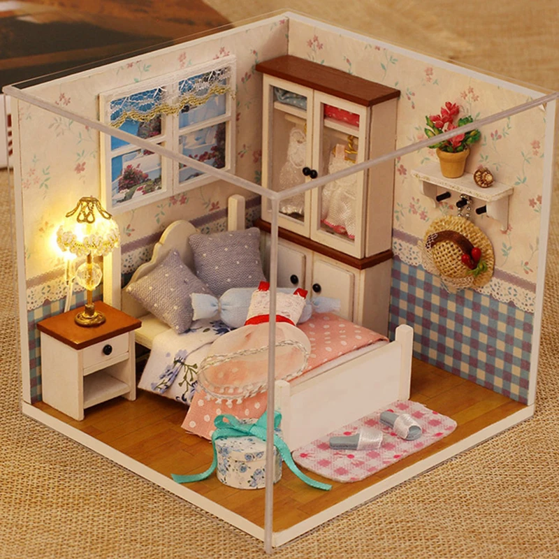 الفتيات DIY تجميع بيت الدمية الاطفال منازل دمية المنمنمات دمية مجموعة اثاث عدة لعب للأطفال هدية الكريسماس الفتيات DIY تجميع بيت الدمية الاطفال منازل دمية المنمنمات دمية مجموعة اثاث عدة لعب للأطفال هدية الكريسماس