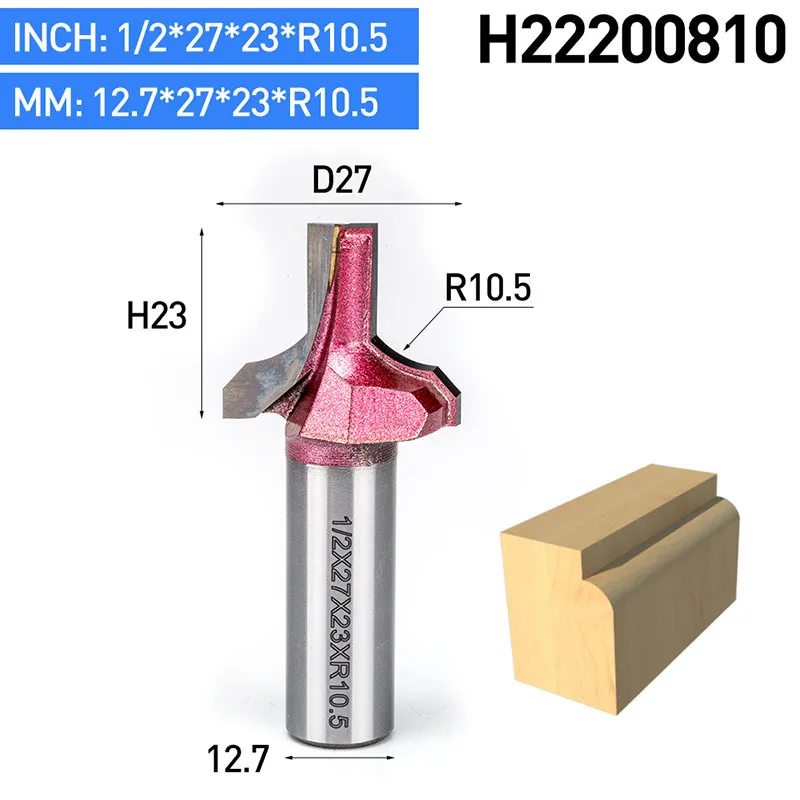 1 шт. 1/" хвостовик промышленного класса фреза деревообрабатывающий инструмент с ЧПУ фрезы очистка нижней прямой кромки дуги бит - Длина режущей кромки: H22200810