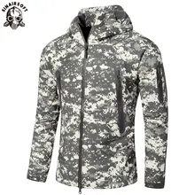 SINAIRSOFT кожи акулы, для улицы, для охоты, кемпинга, Водонепроницаемый ветрозащитная куртка из полиэстера куртка толстовка в камуфляжном армейском стиле для мальчиков, Костюмы
