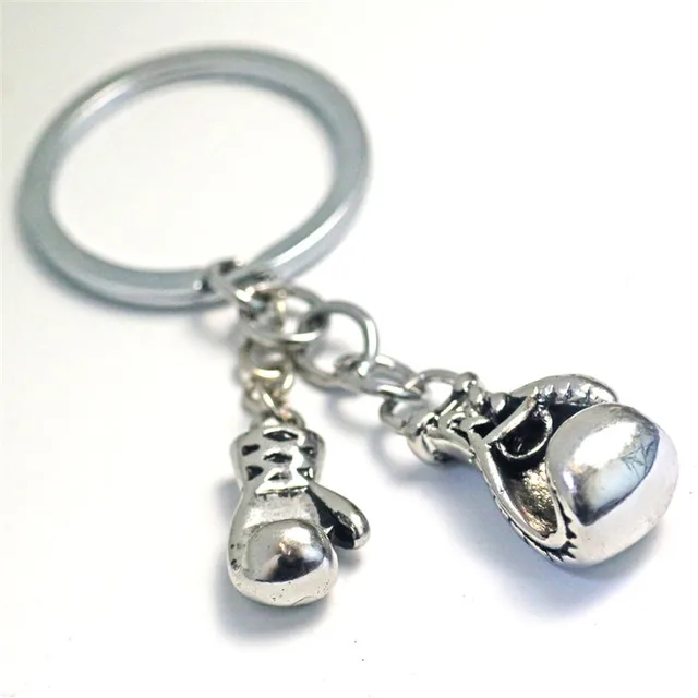 Download New Boxing Gloves Keychains Men Solid Alloys Drawing ...